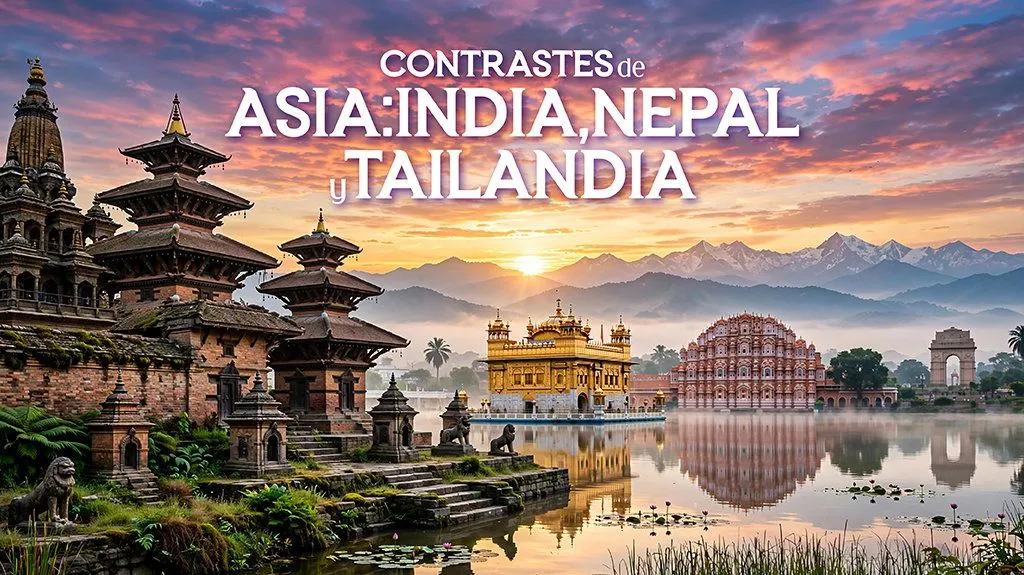 Contrastes de Asia: India, Nepal y Tailandia